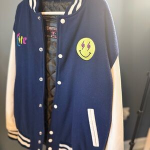 J Balbin Leather Bomber jacket